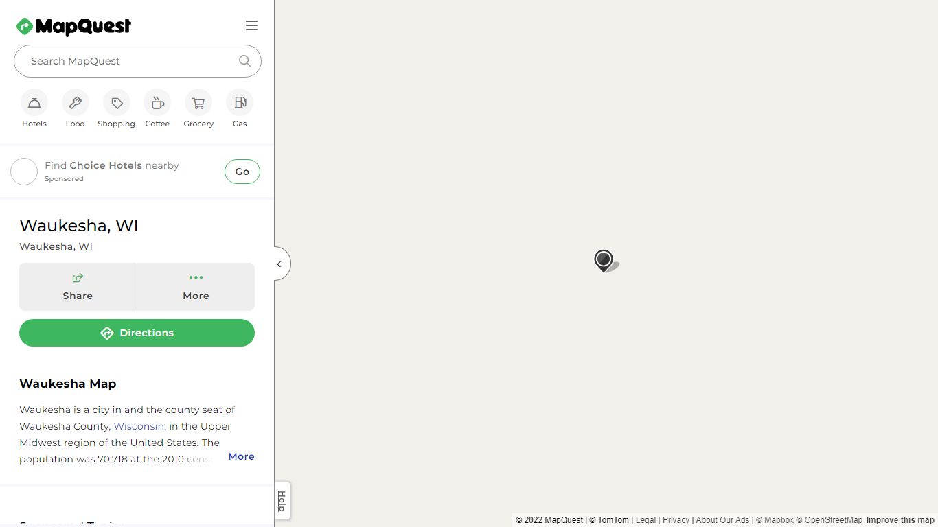 Waukesha, WI Map & Directions - MapQuest